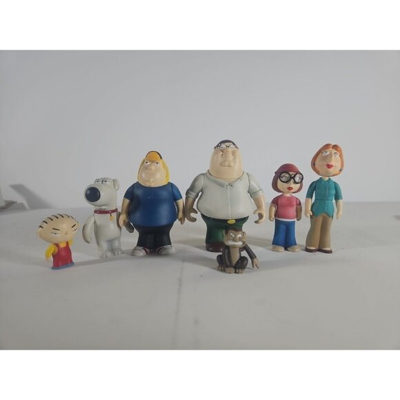 Family Guy Action Figures MEZCO 2006 Peter Meg Chris Brian Lois Stewie Lot of 7 - Picture 1 of 8